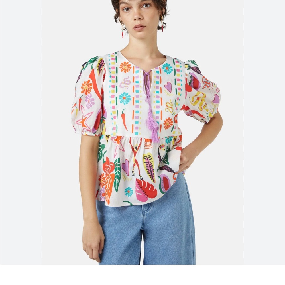 Gorman size 10 FUEGO blouse. 100% cotton. Like new.